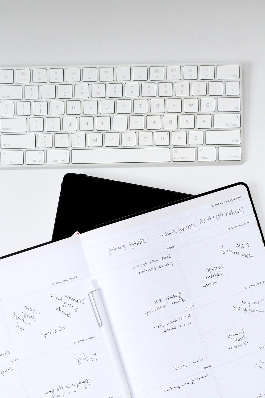 Home office desk well organized with smart storage